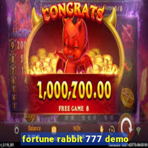 fortune rabbit 777 demo